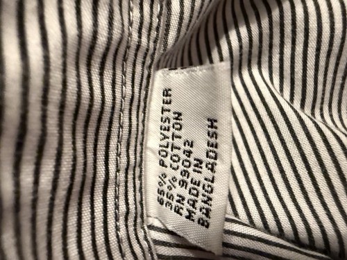 Vintage Las Olas Embroidered Striped Button Down Shirt Perfume Heels Rhinestones - Picture 7 of 7