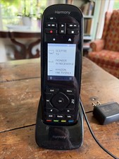 Logitech Harmony Touch Universal Remote w/ Charging Cradle  Power Adapter Works