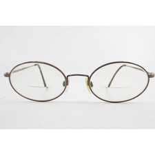 Marchon Autoflex 43 Cafe Flexon Eyeglasses Bronze Brown Oval Frames 49-19-145