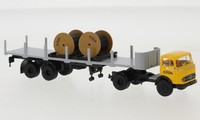Brekina 48041 - 1/87 Mercedes Lps 338 Rungen-Sz, ZüBlin , Mit Kabeltrommeln,1962