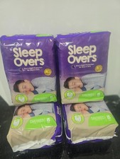 60 COUNT , 4 PACK OF 15 CUTIES SLEEP OVERS UNDERWEAR PULLUPS DIAPERS SM/MED