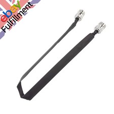 Window Pass Through Flat RF Coaxial Cable  UHF Female 12-Inch 50 Ohms Metal