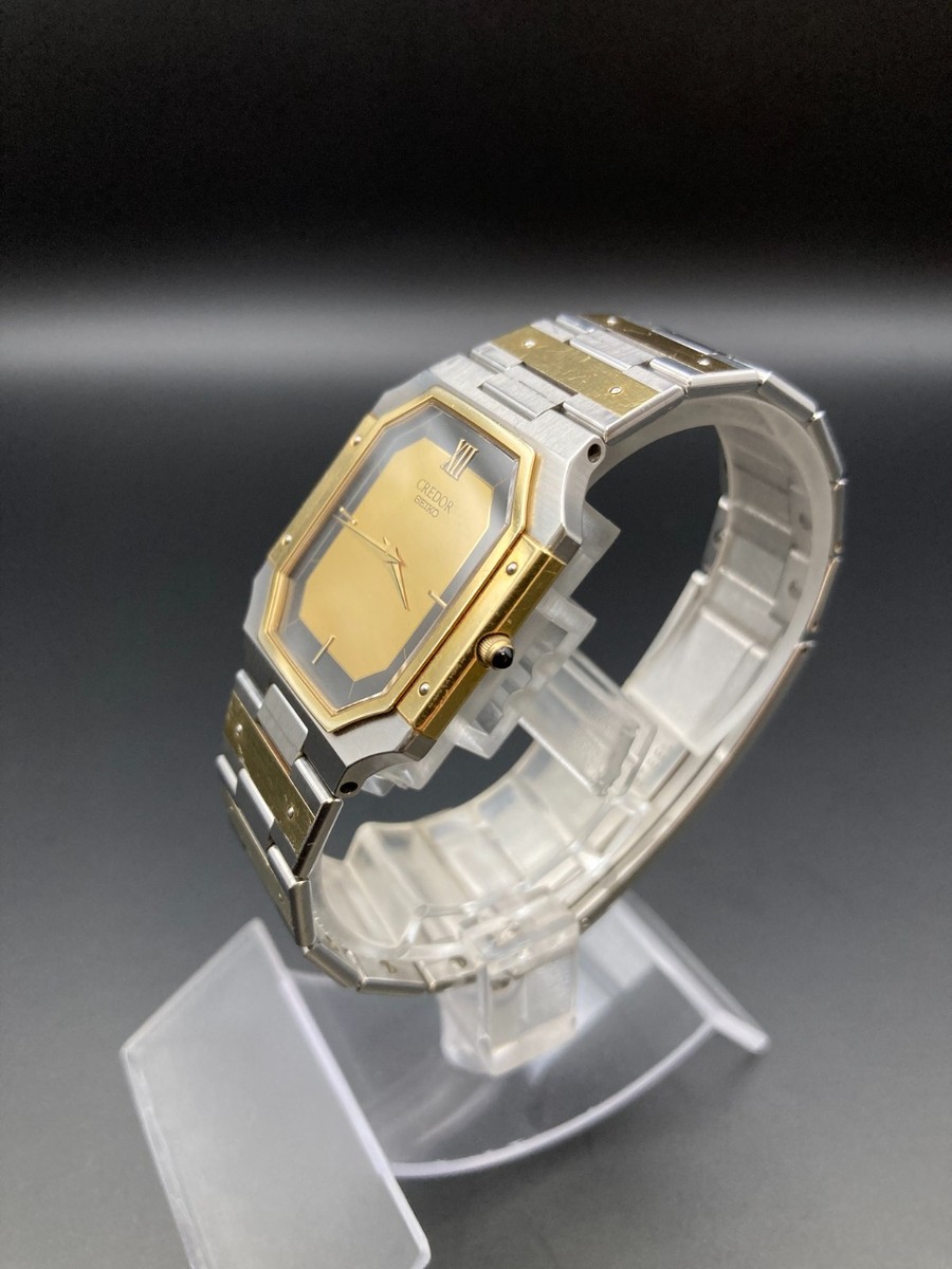 Exc+5] SEIKO CREDOR 9300-5320 Mens Vintage Watch 18K 14K Quartz