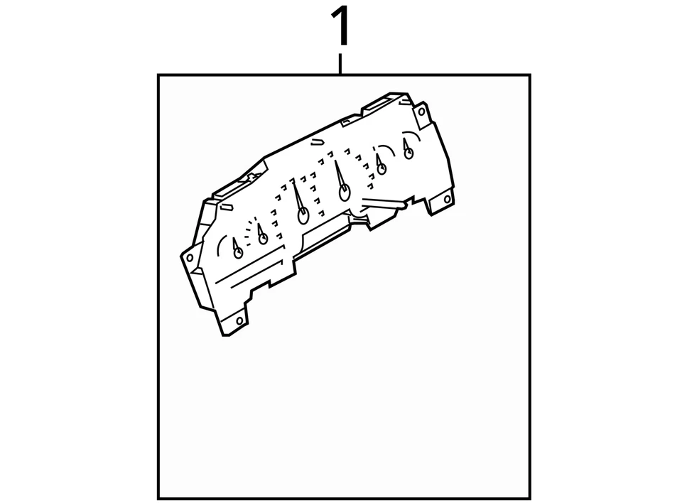Grupo de velocímetro MPH para camioneta Ford E150 11-13 1517646 Foto 4 de 4