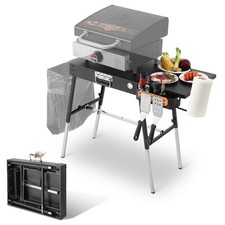 Outdoor Grill Table Blackstone Griddle Stand 17"  22", Folding Camping Table...