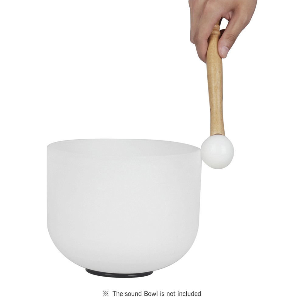 ~Rubber Mallet Stick Beater For Crystal Singing Bowl Wooden Handle Professional