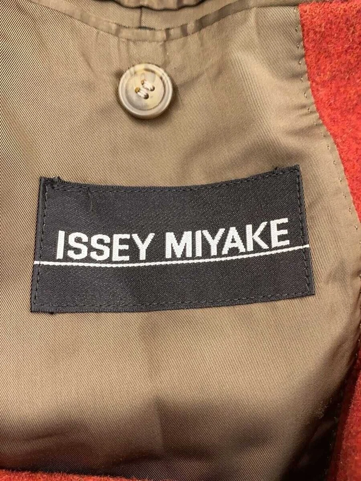 ISSEY MIYAKE Tailored Wool Jacket Bordeaux Size M ME13-FD023 #EK AFA - Image 3 of 4