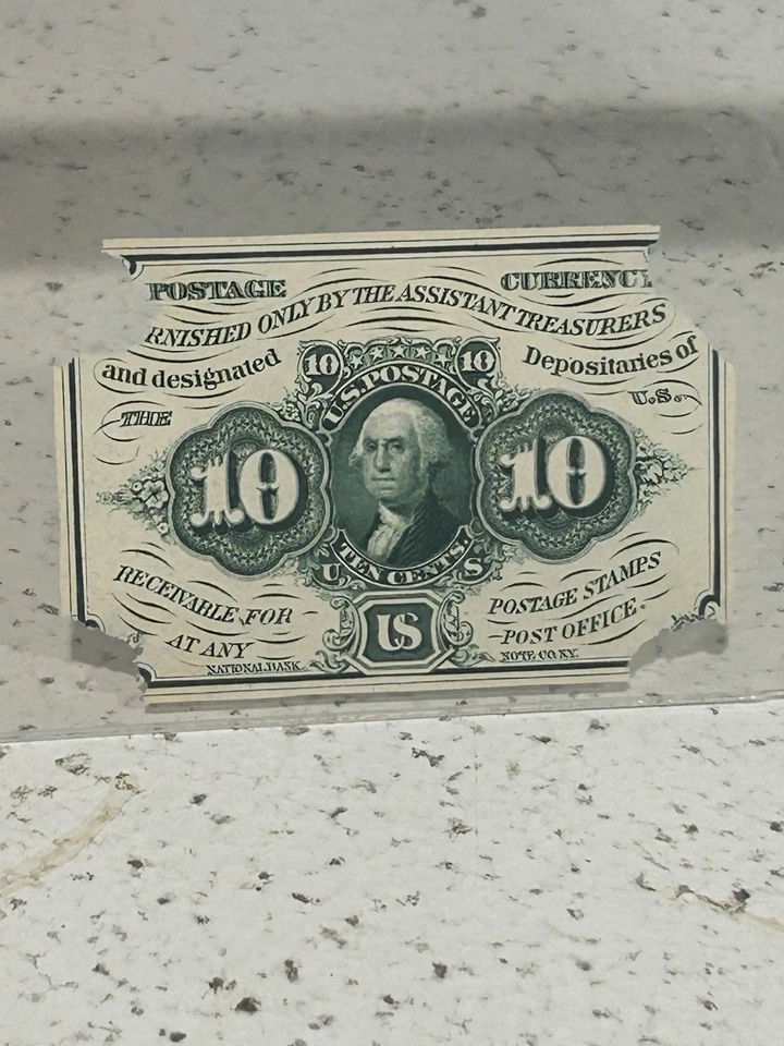 SASA First Issue 10c Fractional Front And Back Proof Notes Legacy Graded Xf40 - Image 2 of 4