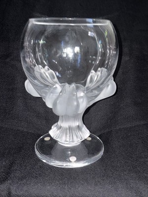Lalique Bagheera Claw Crystal Bowl Made In France Signed by Artist Excellent