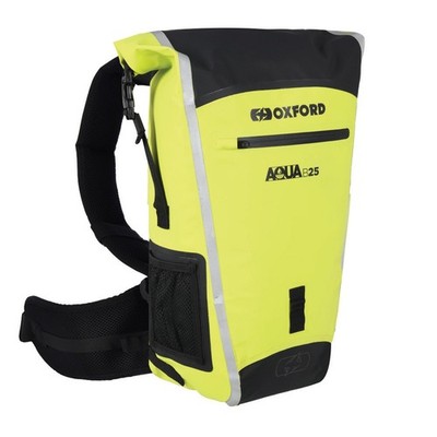 OXFORD AQUA B-25 MOTORRAD WASSERDICHT RUCKSACK RUCKSACK ROLLTASCHE 25L GELB