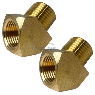 2 Pack 45 Degree 1/2'' NPT Pipe Thread Brass Street Elbow Fitting 50131