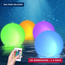 Solar Floating Ball Pool Lights 4 Pack, 14 inch Floating Pool Lights Solar