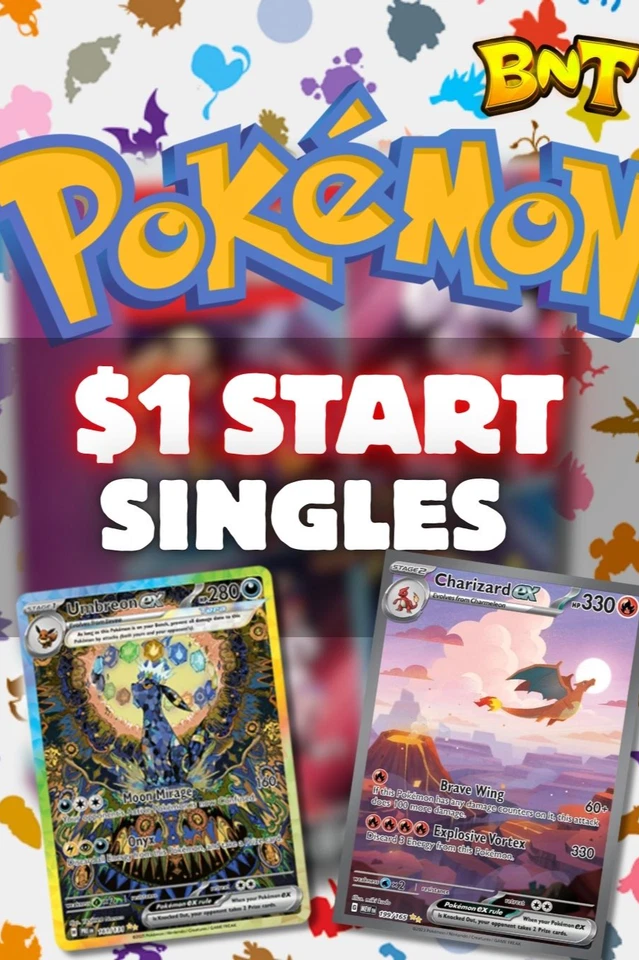 $1 Starts Pokemon Singles