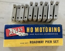 Vintage 1960's Atlas HO Motoring Roadway Pier Set 1250-198 Top Of Box Only USED