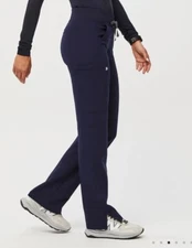 NWT FIGS Technical Collection KADE Navy Cargo Scrub Pants Size XXL Petite