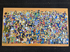 RARE - Vintage 1999 The Simpsons Character Poster - 21"x36" Matt Groening