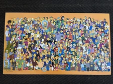 RARE - Vintage 1999 The Simpsons Character Poster - 21"x36" Matt Groening