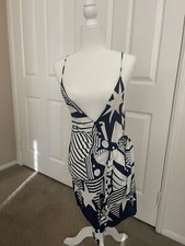 Farm Rio Blue Midi Dress. NWT. Size XS. Retail- $225