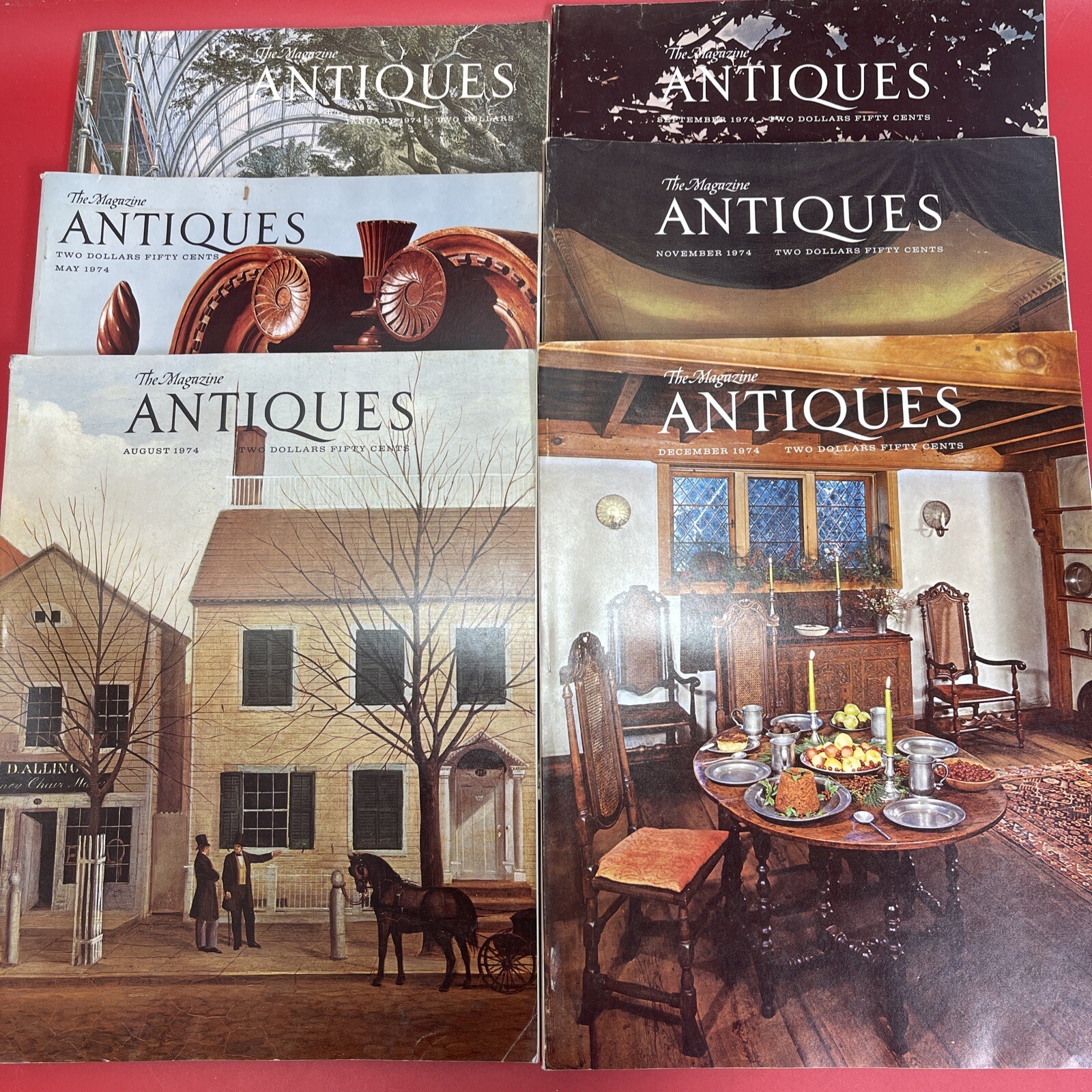 Antiques Magazine Vintage Lot 6 1974