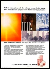 1965 Coty Beauty Climate Skin Care Vintage PRINT AD Cosmetics Creams