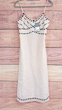 MEXX Size 14 Dress BNWT Sequin Chiffon Lined Cream