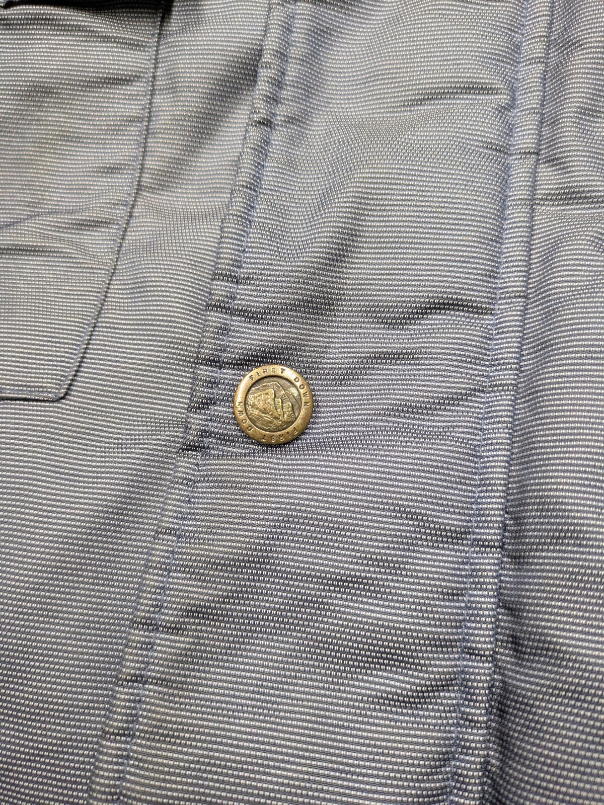 First Down Parka Jacket Mens Medium Gray Goose Do… - image 8