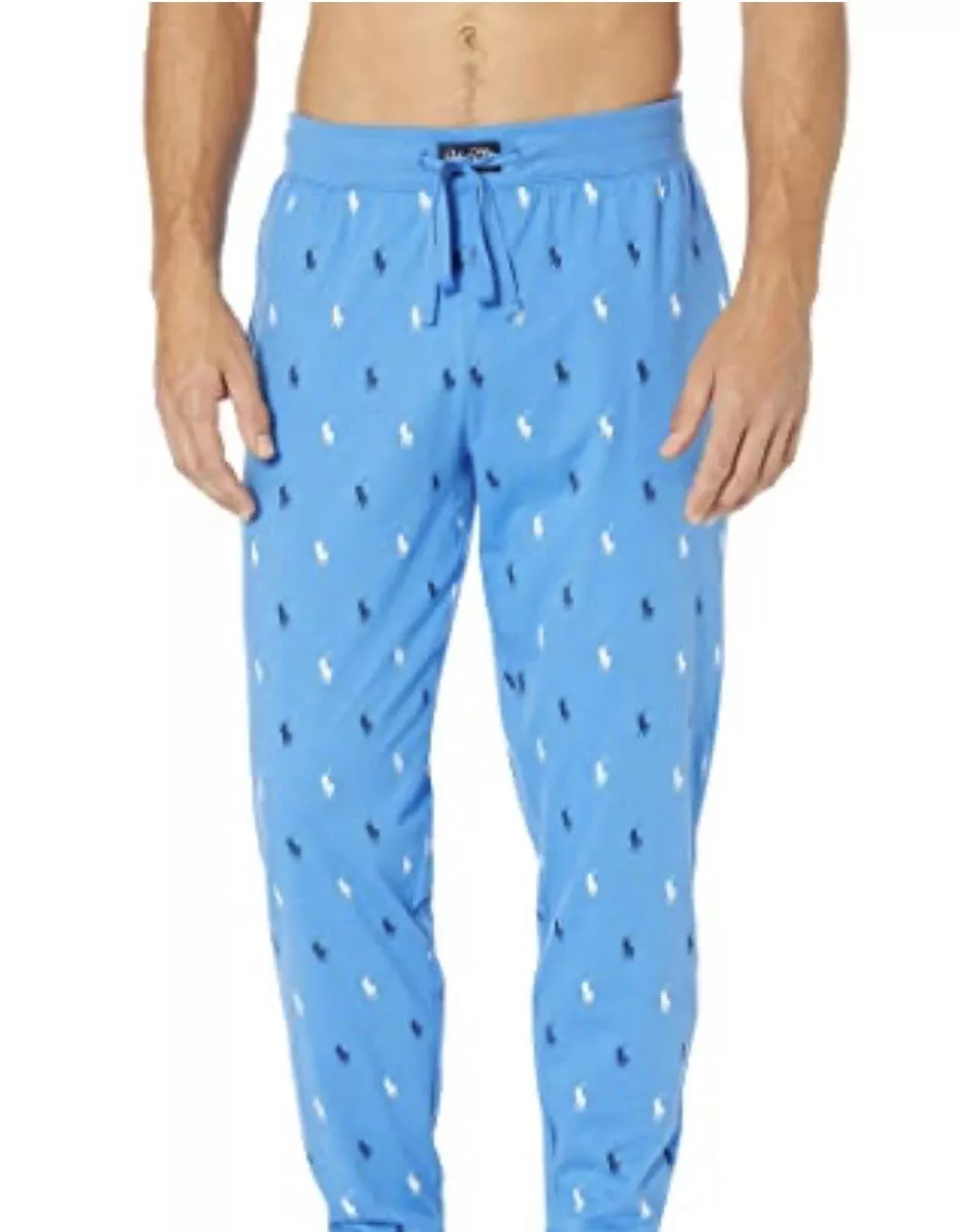 Blue polo pajama pants sale