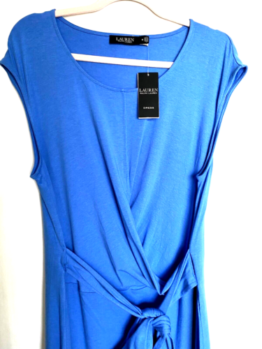 Lauren Ralph Lauren Women dress Tank top with front tie Blue Size 16 NWT - Picture 6 of 8