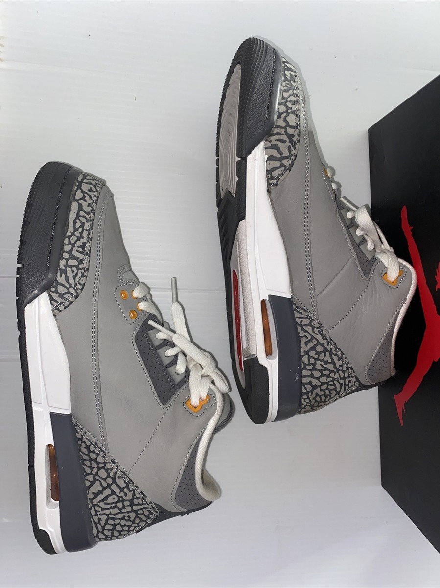 Size 6.5Y- Nike Air Jordan 3 Retro (GS) Cool Gray 398614-012