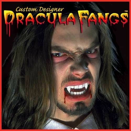 FANGS CUSTOM MENS SIZE VAMPIRE DRACULA MEDIUM TWILIGHT THERMOPLASTIC TEETH - Picture 3 of 3