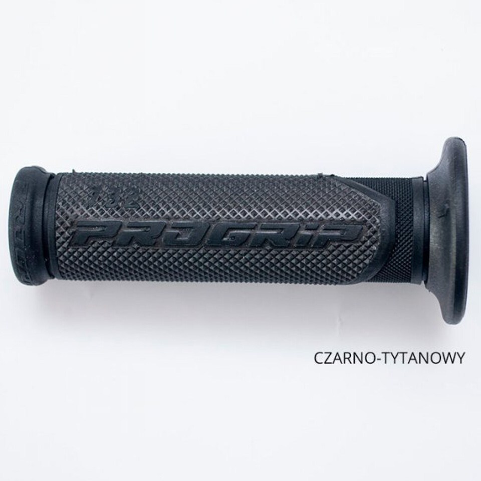 Poignées PG732 route titane noir 125mm revêtement guidon moto 22 25 mm
