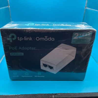 TP-Link Omada PoE Adapter 24V DC Passive PoE UniFi Ubuqity RJ45 Brand New
