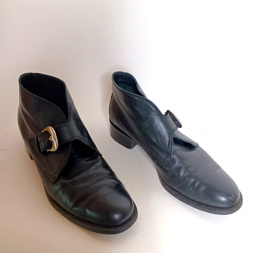 Etienne Aigner Zapatos Botas Bruja Talla 6M Negro BABS Halloween Cachicho Foto 2 de 4