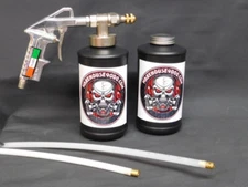 Fluid Film Pro Undercoating Gun with 2 empty Bottles & 2 Pro Wands  Made Italy