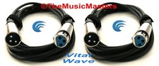 2 Pack 12ft XLR Microphone Audio Cable M-F Mic Amp Powered Speaker Wire VWLTW