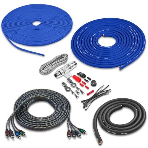 BELVA Complete 4 Gauge Amplifier Wiring Kit w/ 4-Channel RCA | BAK44BL - Picture 1 of 13