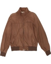 North Sails Womens Bomber Jacket Uk 16 Large Brown Cotton Bo04