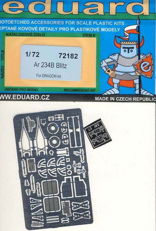Eduard Arado Ar 234 B 2 Blitz Dragon Model Kit Etched Parts 1:72 234B