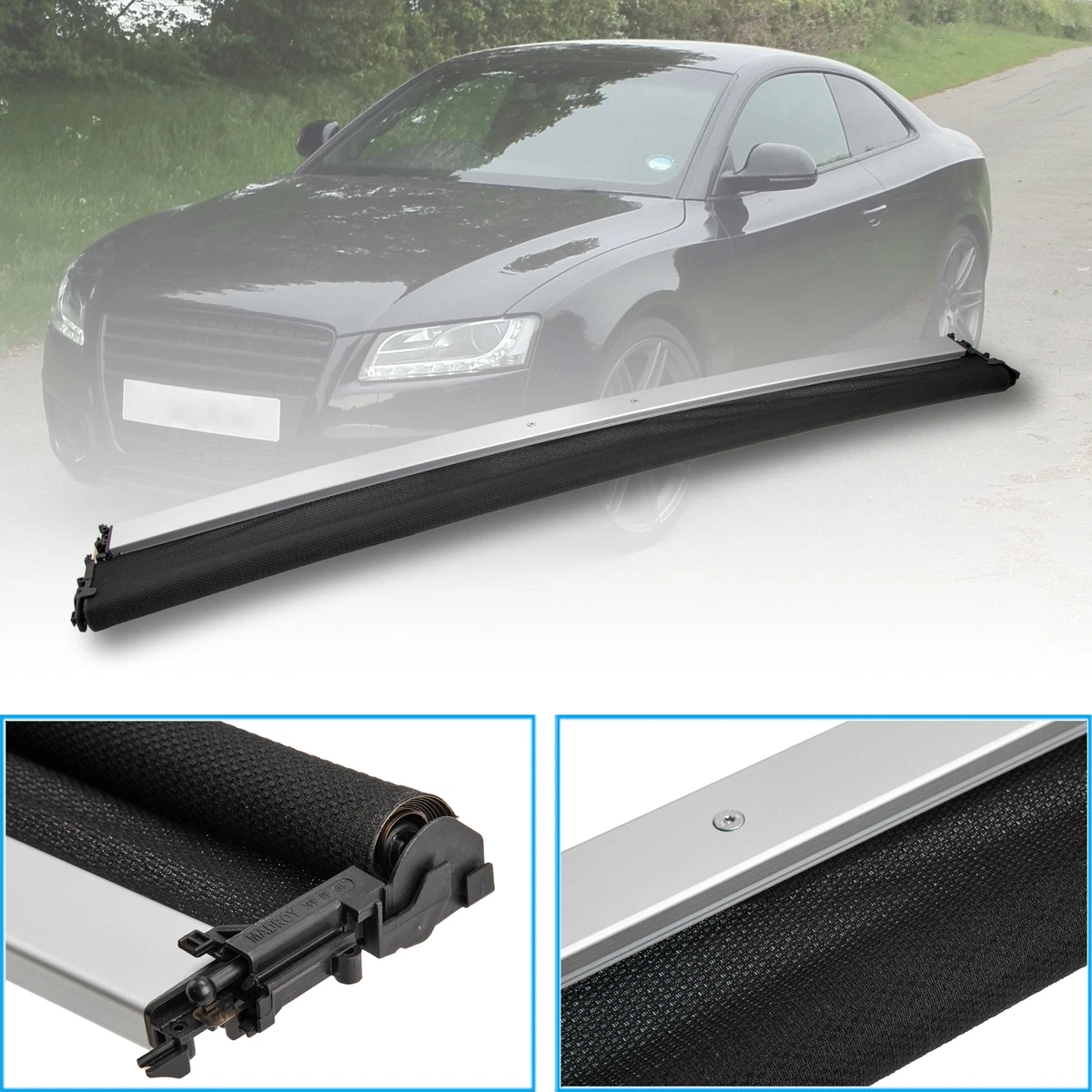 Black Sunshade Sunroof Cover Assembly 8T08773075L9 For Audi A5 