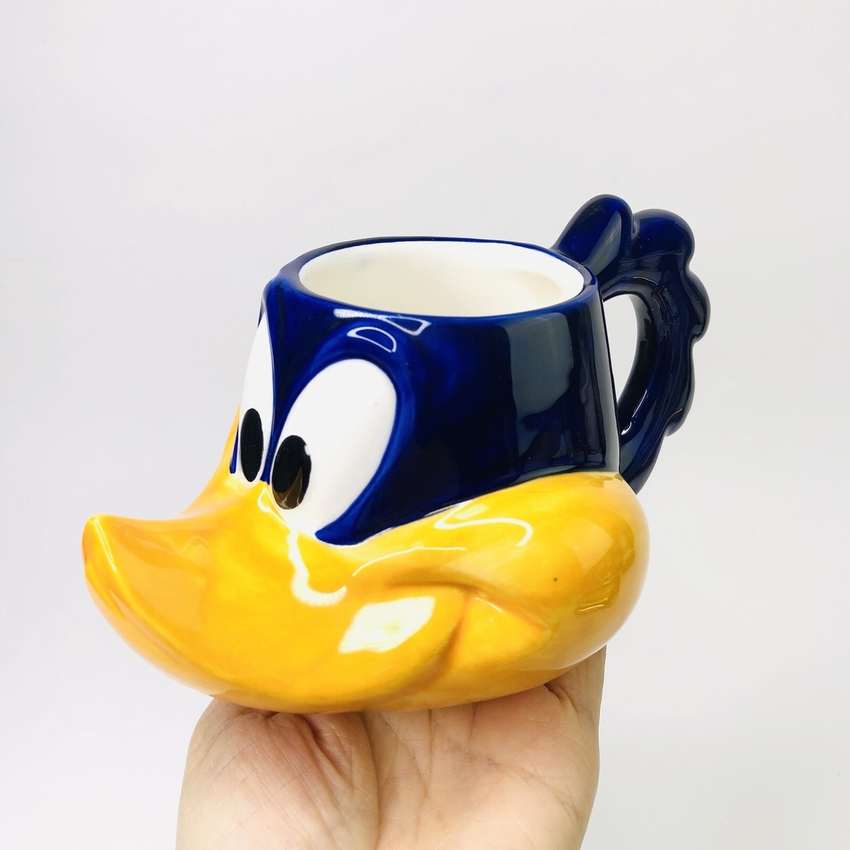 Vintage 80s Road Runner Head Coffee Mug 3D Cup Warner Bros Looney