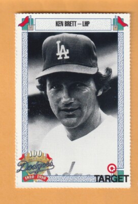 Ken Brett Los Angeles Dodgers 1990 Target #74 Boston Terriers El Segundo CA