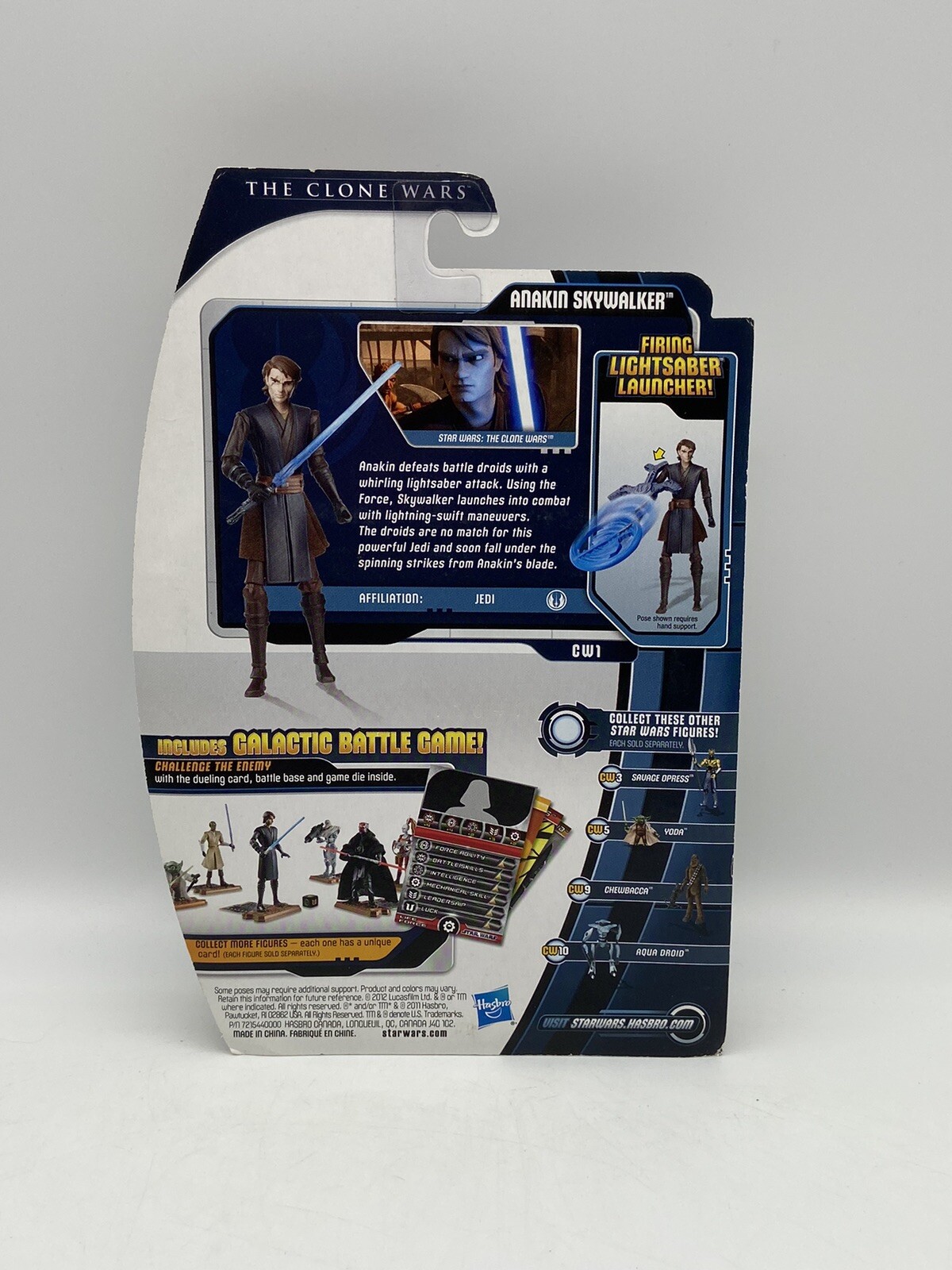 Star Wars Clone Wars Hasbro 2012: Anakin Skywalker (CW 1) NEW, SEALED
