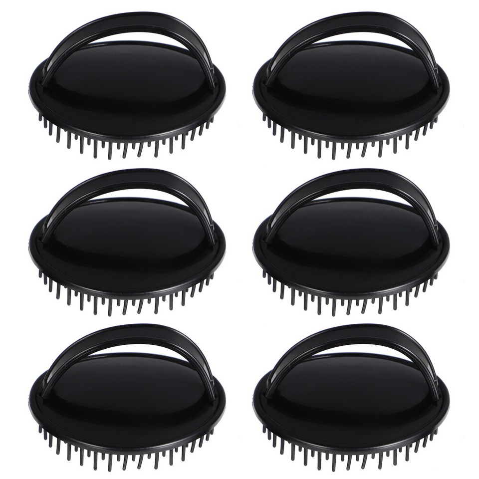 6 Pcs Plastic Shampoo Brush Scalp Massager Hand Held Shampooer eBay