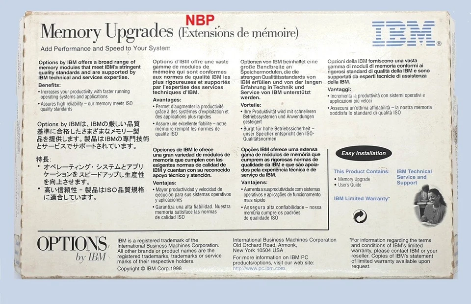 New OEM Genuine IBM 32MB 144 Pin 66MHz 3.3V SoDimm Memory 76H0294 42H2819 - Image 2 of 3