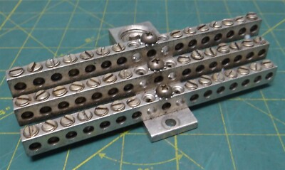 Ilsco NB-350-42 Aluminum Neutral Bars Tin Plated Aluminum Mechanical 2 Hole