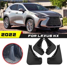 Front Rear Mud Flap Splash Guards Black For Lexus NX250 NX350 NX350h 2022-2024