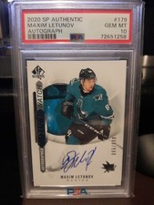 2020-21 SP Authentic - Autographed Future Watch #179 Maxim Letunov /999 (AU, RC)