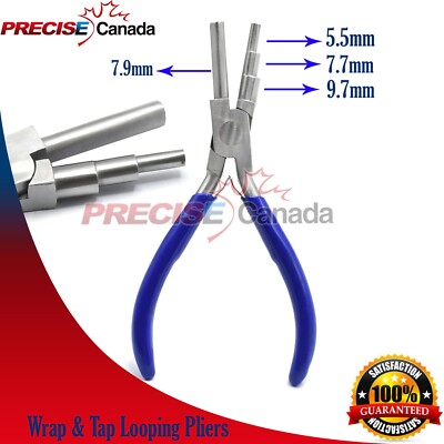 Wrap & Tap Looping Pliers Small Multi-Step Ring Looping Wire Forming Loop PL-032