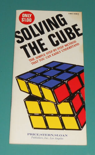 Jouet vintage 1981 Solving The Rubiks Cube étape par étape prix Stern Sloan années 1980 - Photo 1/6