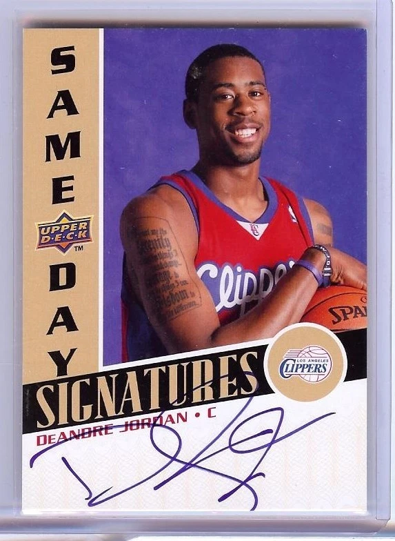 DeAndre Jordan Basketball Autographed Sports Trading Cards